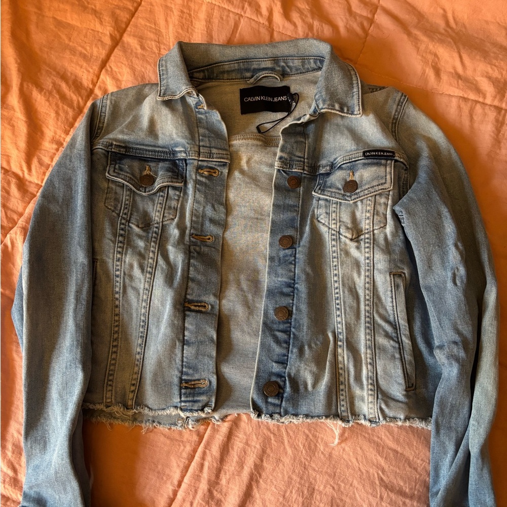 Calvin Klein Jeans Blue Jean Jacket Timeless Style